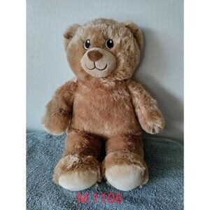 Build A Bear Teddy W.S. Beige Brown Stuffed Animal Plush Toy Soft Eyes  15" inc